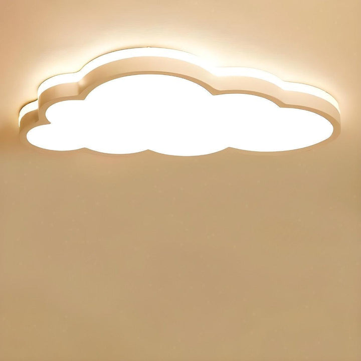 Decorative Modern Cloud Flush Mount Ceiling Light Fixture With Soft Glow