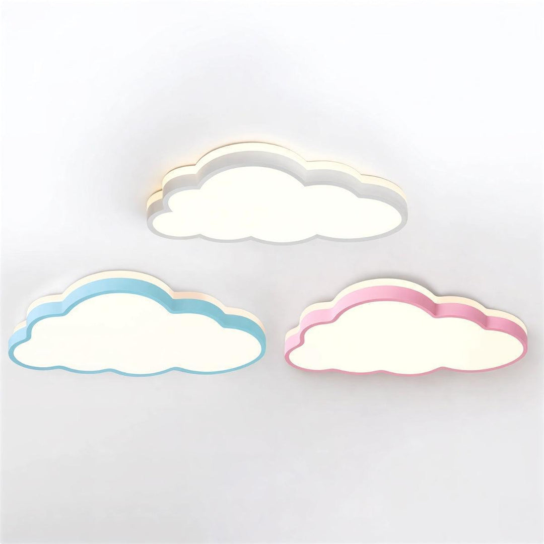 Decorative Modern Cloud Flush Mount Ceiling Light Fixture With Soft Glow