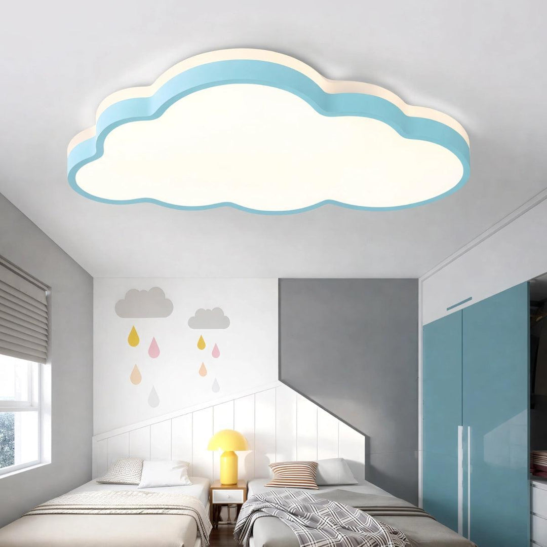 Decorative Modern Cloud Flush Mount Ceiling Light Fixture With Soft Glow
