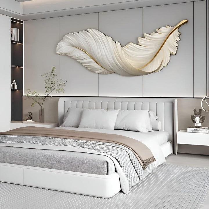 Decorative Wall Lamp Sconce With Feather Design