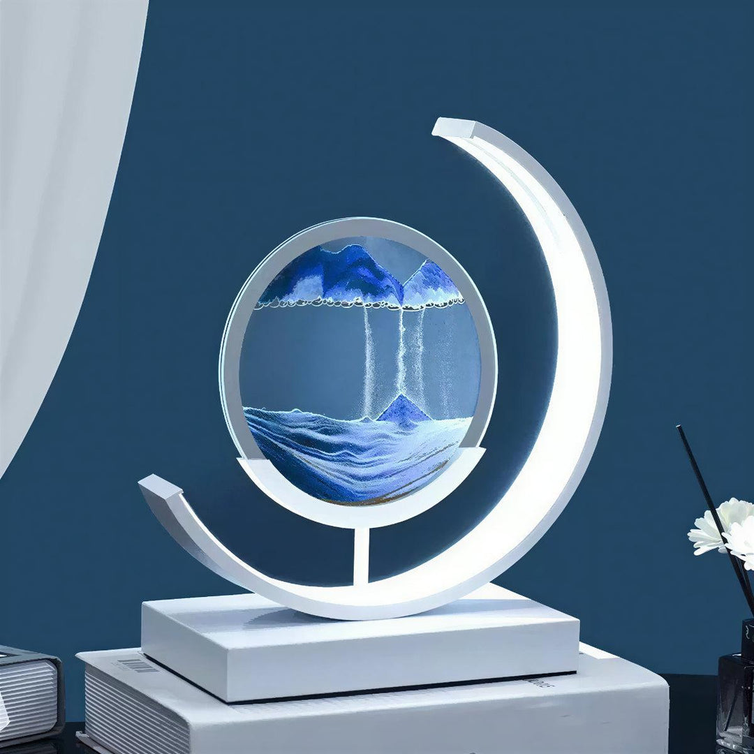 Dynamic Moving Sand Art Bedside Table Lamp
