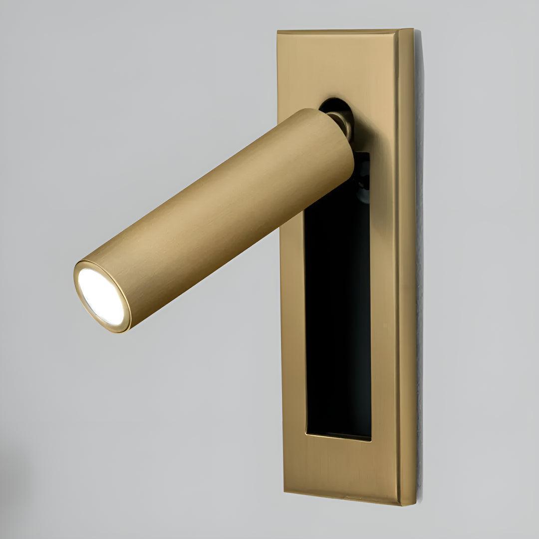 Embedded Recessed Bed Side Wall Light For Reading With Adjustable Head