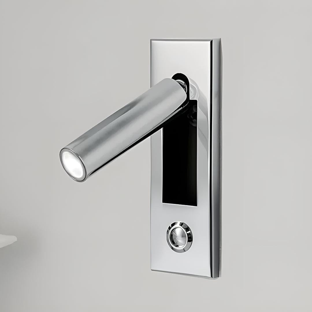 Embedded Recessed Bed Side Wall Light For Reading With Adjustable Head