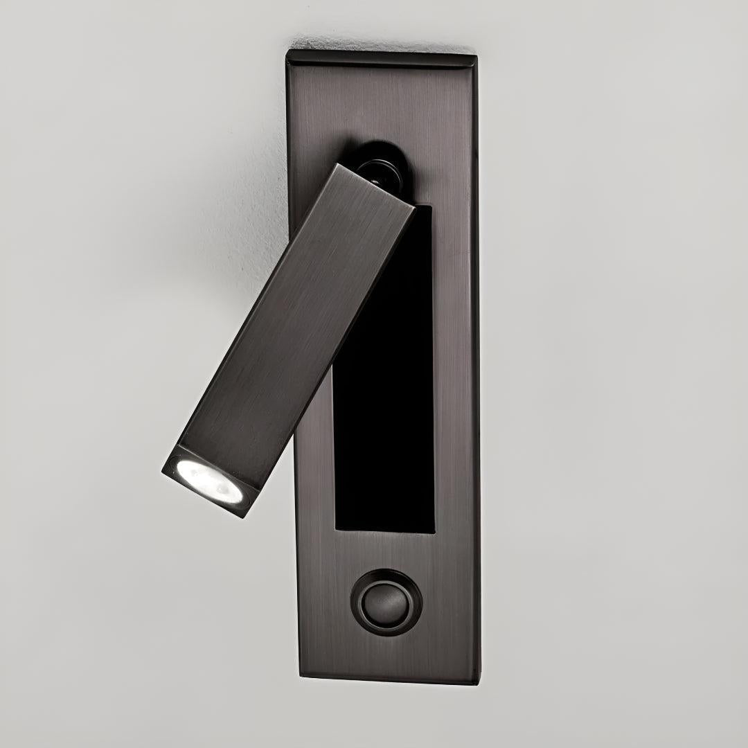 Embedded Recessed Bed Side Wall Light For Reading With Adjustable Head