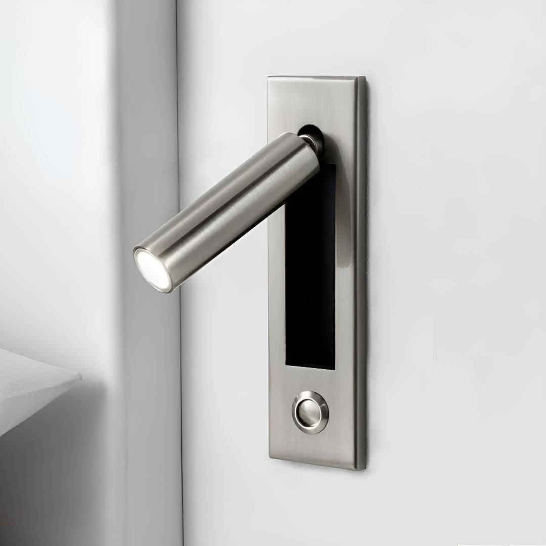 Embedded Recessed Bed Side Wall Light For Reading With Adjustable Head