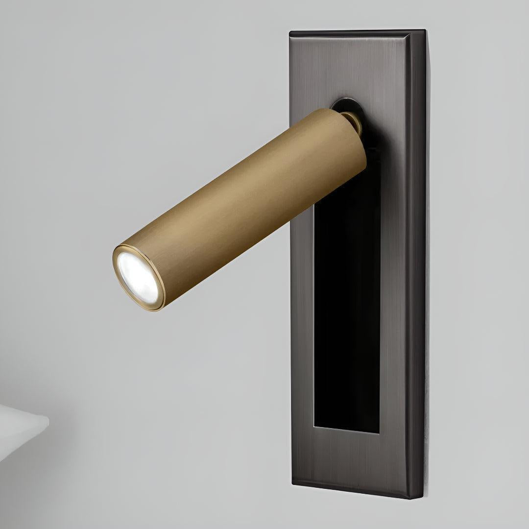 Embedded Recessed Bed Side Wall Light For Reading With Adjustable Head