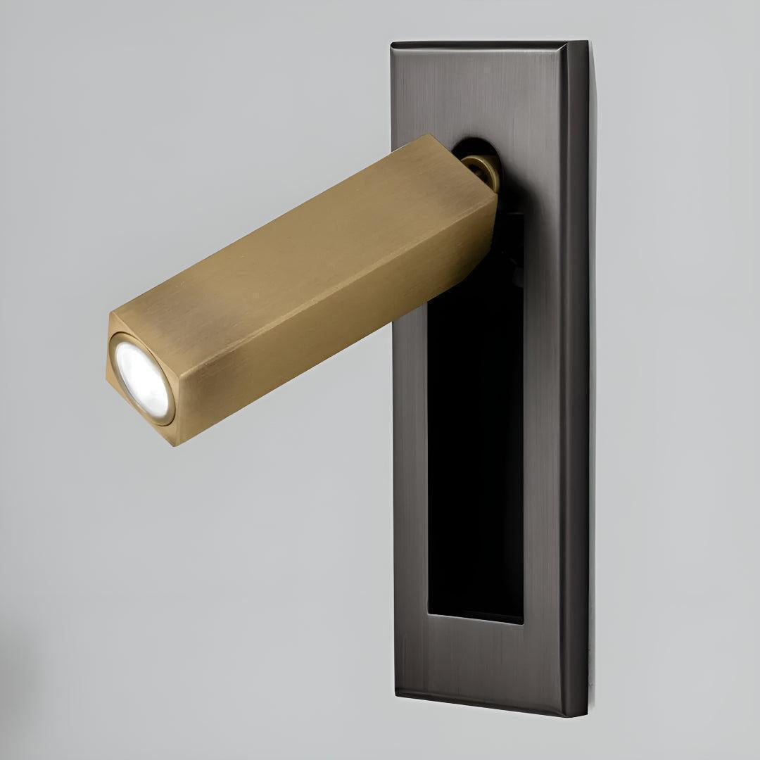 Embedded Recessed Bed Side Wall Light For Reading With Adjustable Head