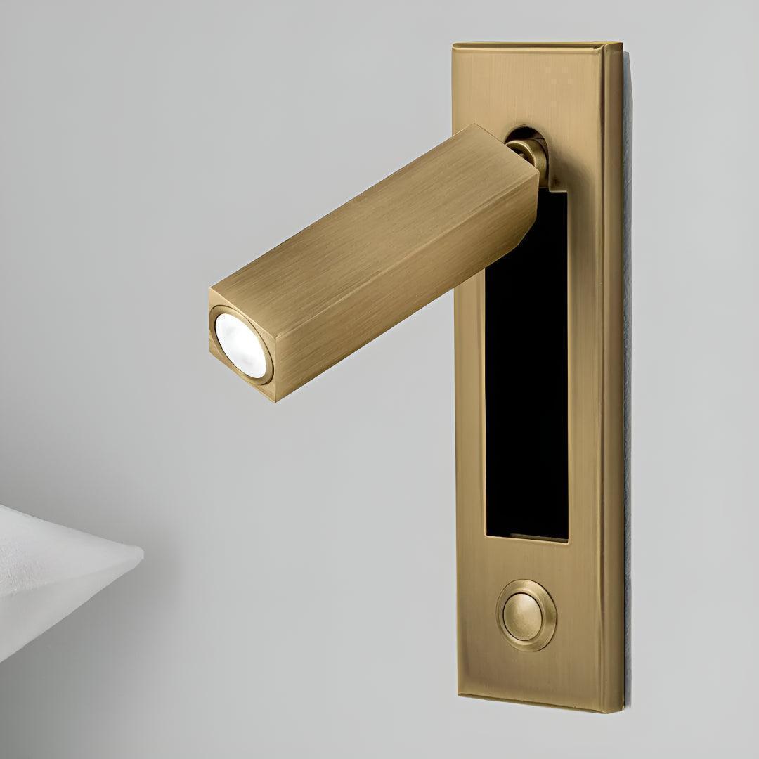 Embedded Recessed Bed Side Wall Light For Reading With Adjustable Head