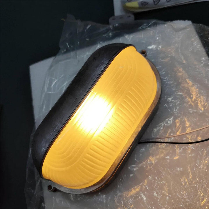 Exterior Outdoor Wall Light Lantern With Industrial Retro Style