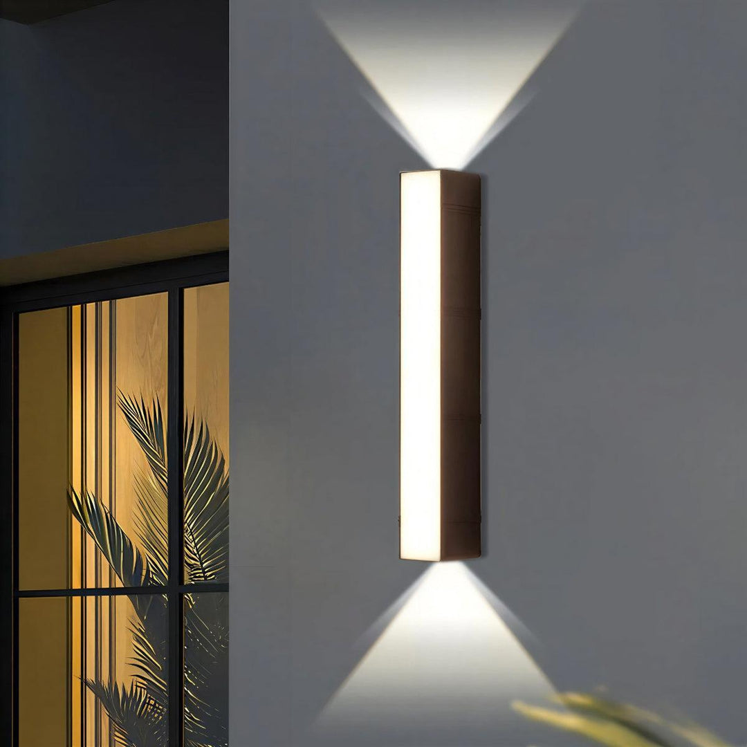 Exterior Wall Light With Up Down Facade Illumination