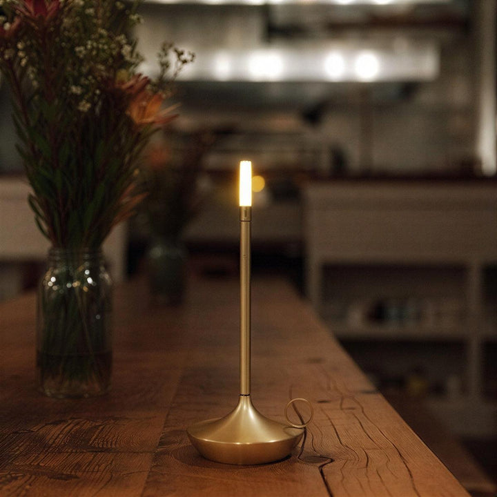 Flameless Candle Styled Battery Operated Cordless Table Lamp