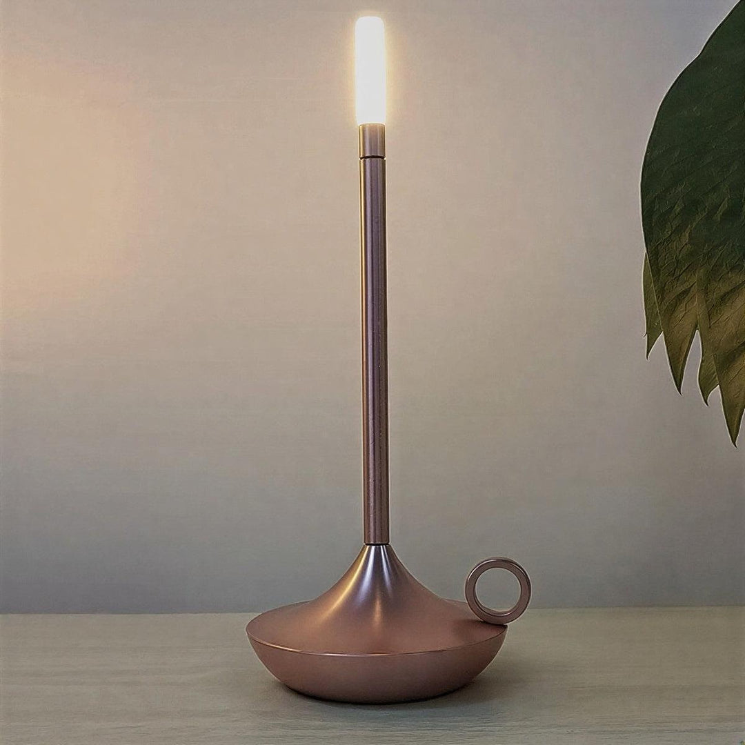 Flameless Candle Styled Battery Operated Cordless Table Lamp