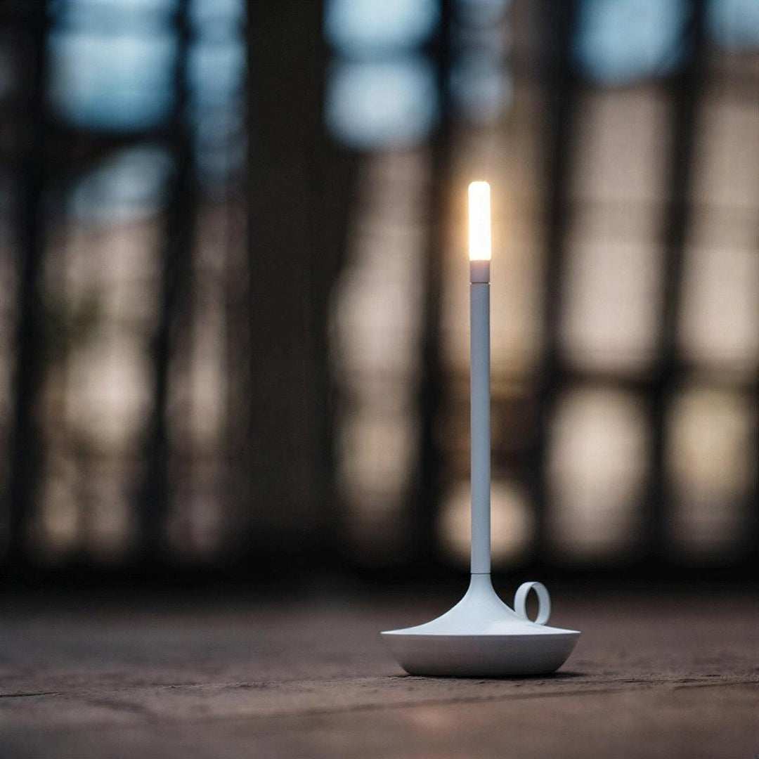 Flameless Candle Styled Battery Operated Cordless Table Lamp