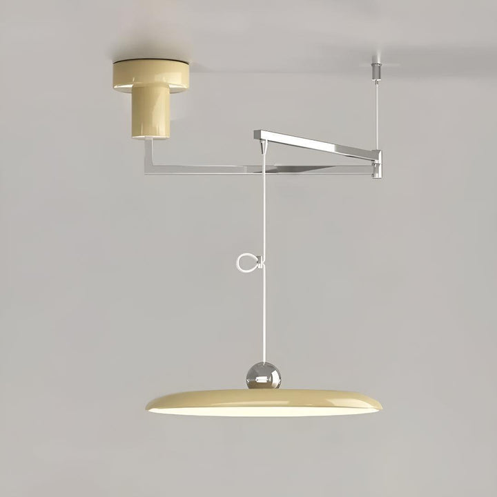 Flat Pendant Light With Adjustable Arm