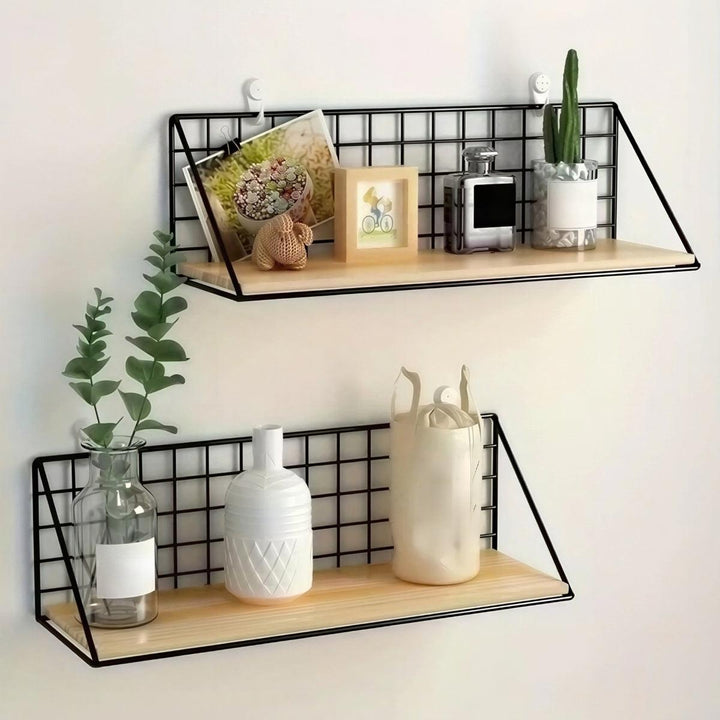 Floating Wall Mounted Shelves With Minimalist Modern Display Storage Solution