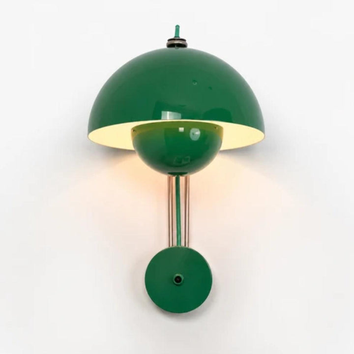 Flowerpot Styled Wall Sconce Light With Double Dome Shade