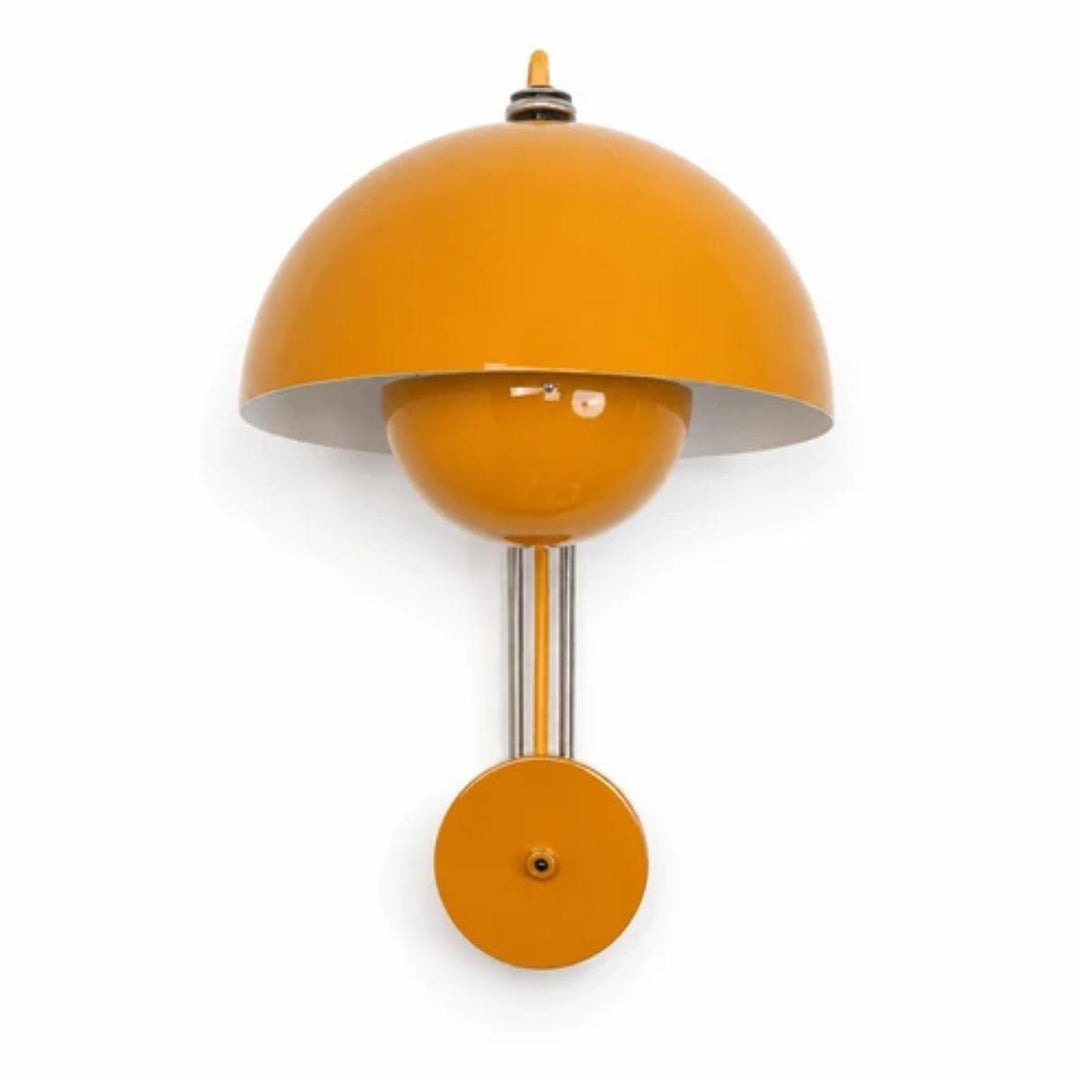 Flowerpot Styled Wall Sconce Light With Double Dome Shade
