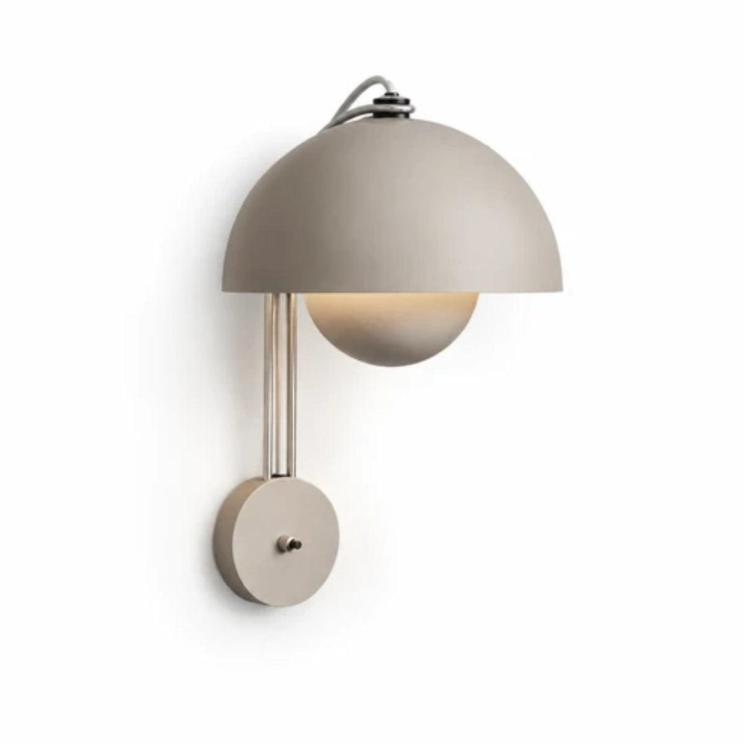 Flowerpot Styled Wall Sconce Light With Double Dome Shade