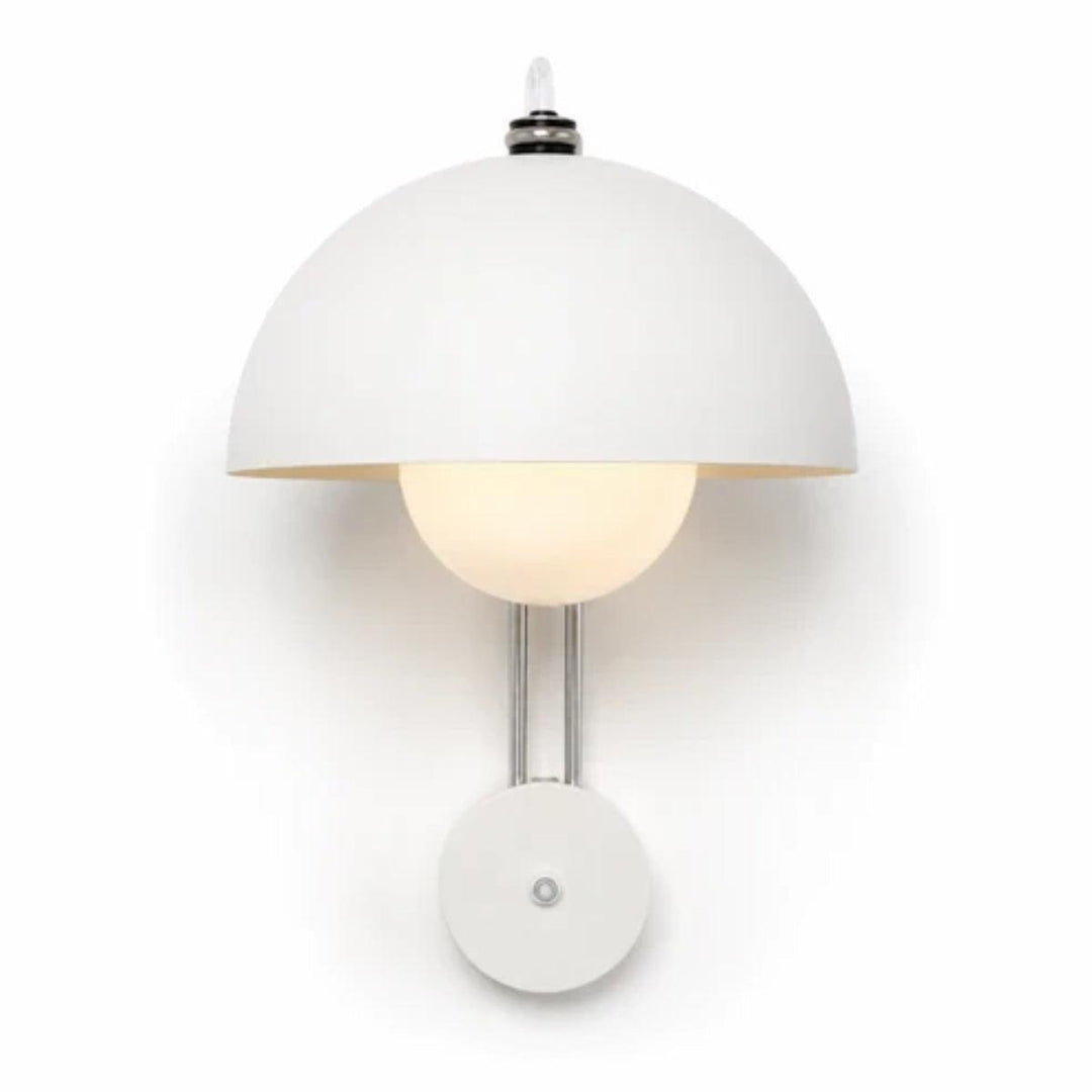 Flowerpot Styled Wall Sconce Light With Double Dome Shade