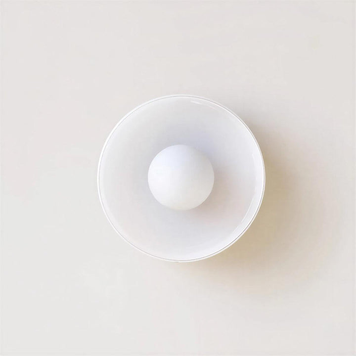 Flush Mount Bauhaus Styled Ceiling Light With Ambient Glow