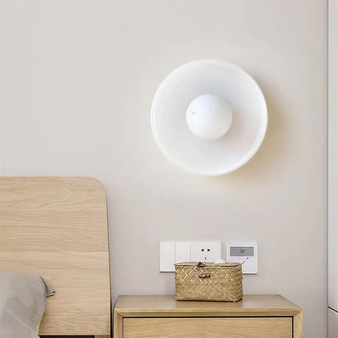 Flush Mount Bauhaus Styled Ceiling Light With Ambient Glow