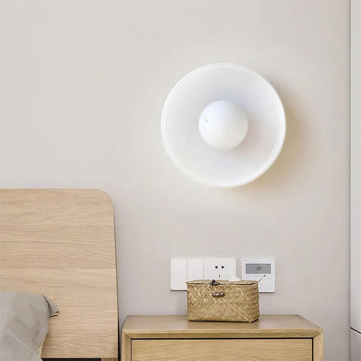 Flush Mount Bauhaus Styled Ceiling Light With Ambient Glow