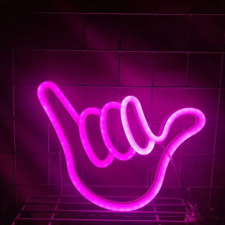 Hang Loose Shaka Neon Sign Light