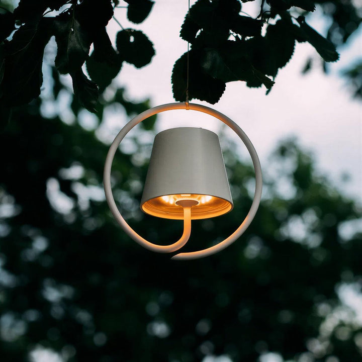 Hanging Pendant Light Fixture With Circular Halo Ring