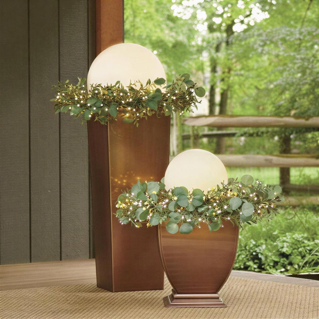 Indoor And Outdoor Globe Floor Lamp With Remote Control