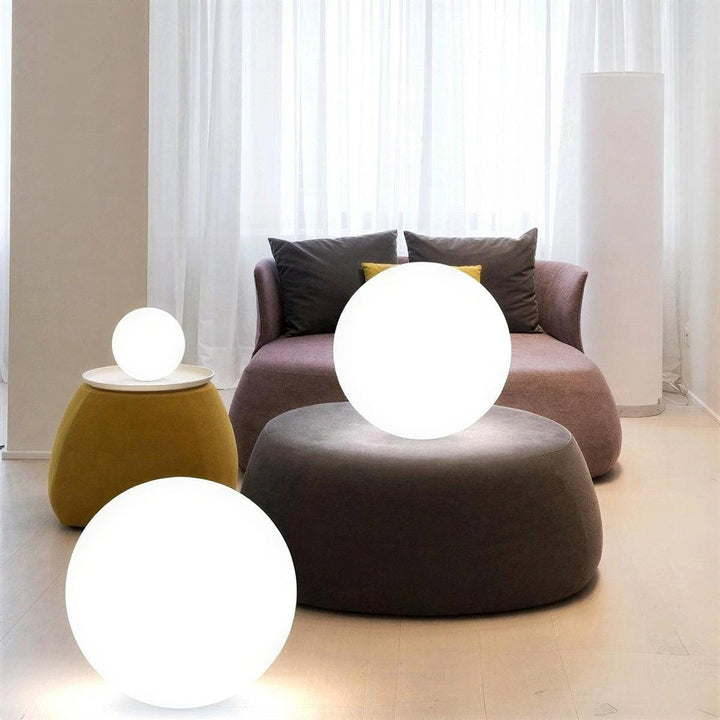 Indoor And Outdoor Globe Floor Lamp With Remote Control