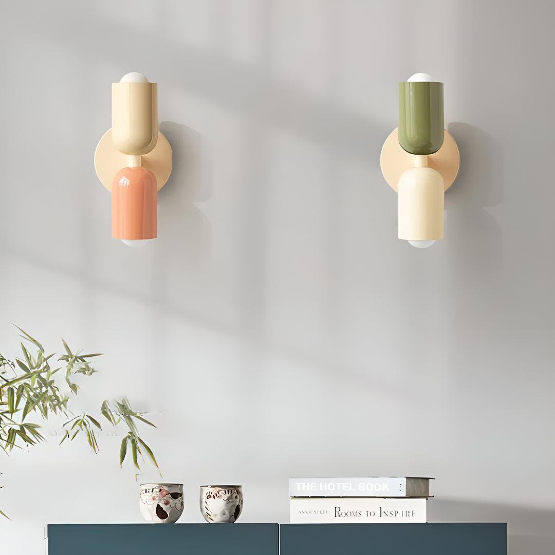 Indoor Double Wall Light With Up And Down Lamp Fixture