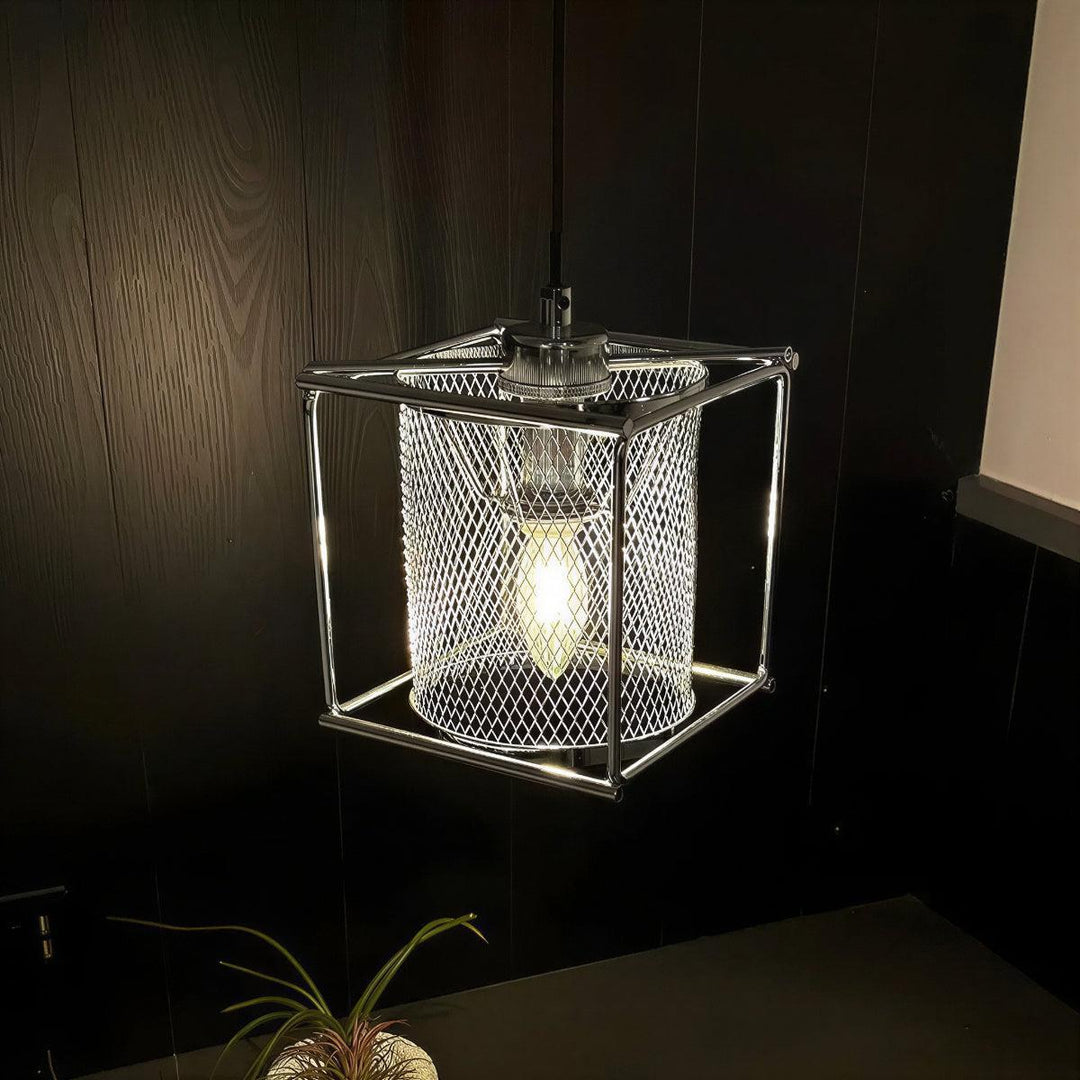 Industrial Metal Caged Kitchen Pendant Lighting