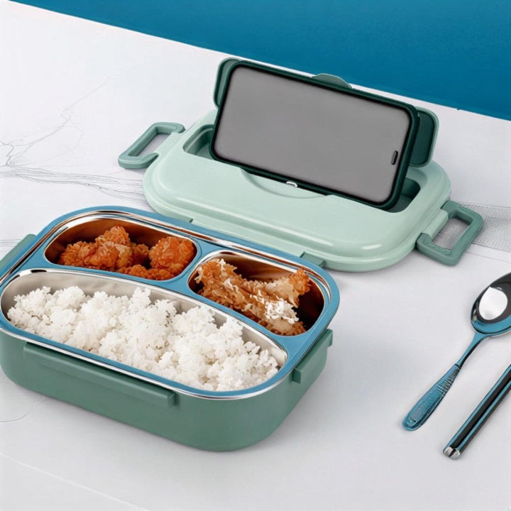 Insulated Lunch Box Food Container With Trays And Utensils