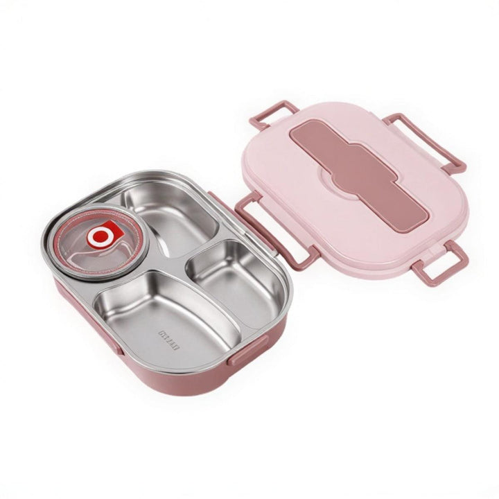 Insulated Lunch Box Food Container With Trays And Utensils