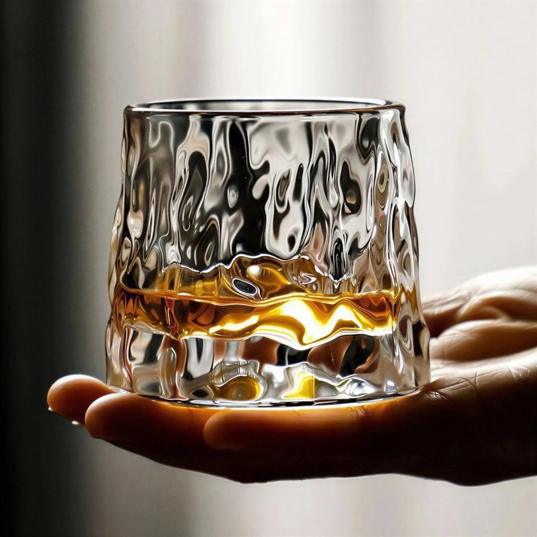 Japanese Edo Whisky Glass Set With Spinning Aerating Base