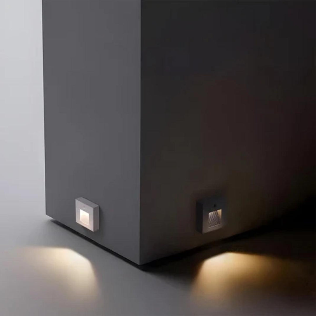 LED Step Lights With Minimalist Wall Fitting