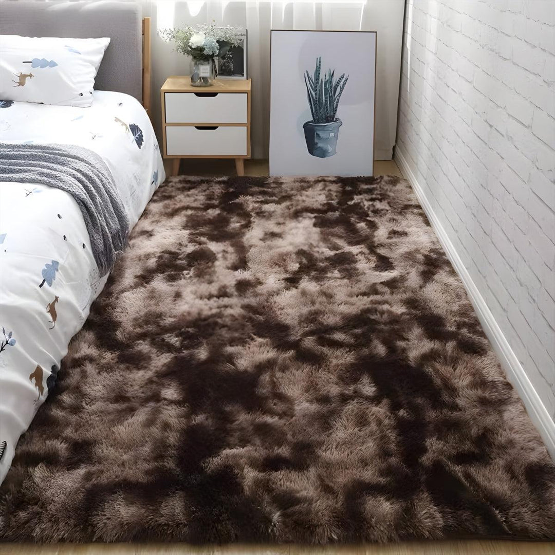 Large Plush Shaggy Living Room Lounge Rug With Anti Slip Backing