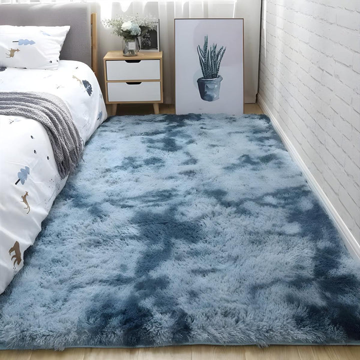 Large Plush Shaggy Living Room Lounge Rug With Anti Slip Backing