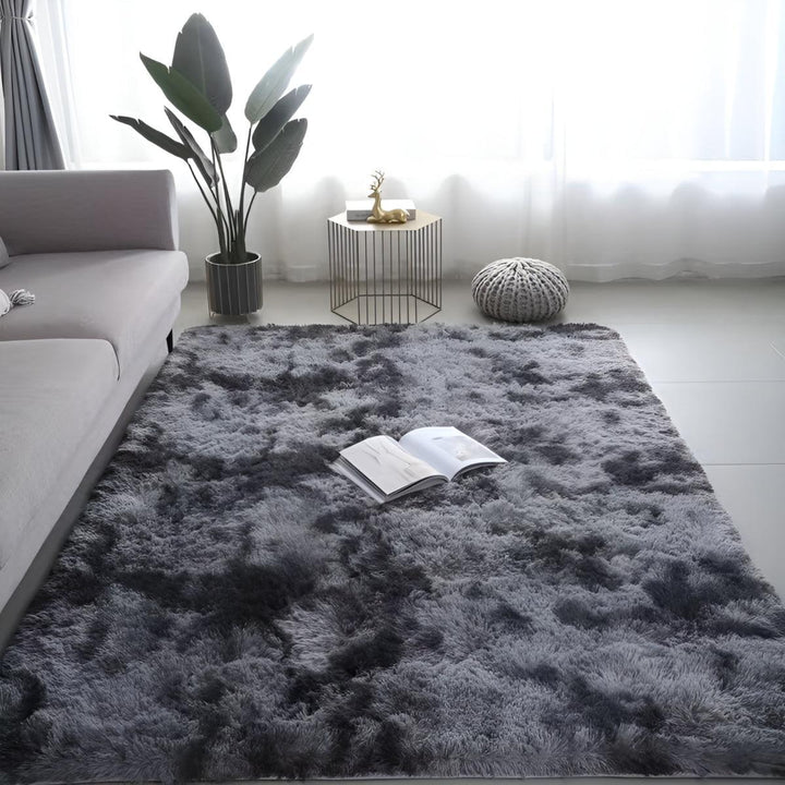 Large Plush Shaggy Living Room Lounge Rug With Anti Slip Backing