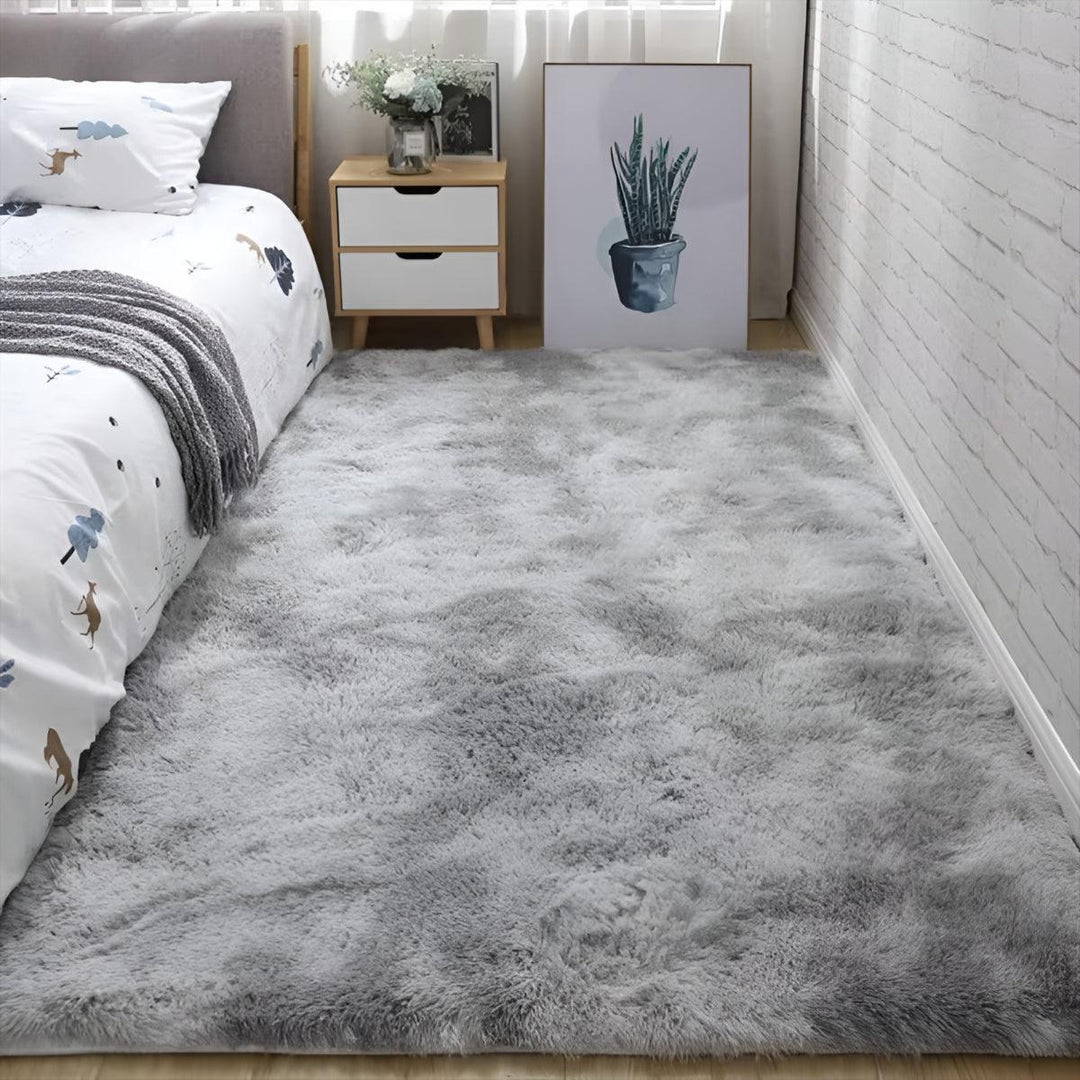 Large Plush Shaggy Living Room Lounge Rug With Anti Slip Backing