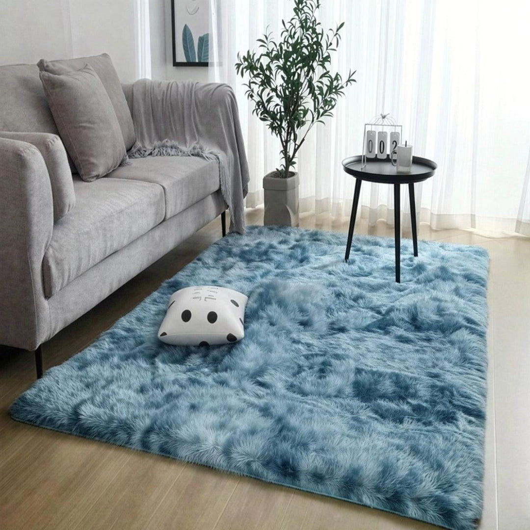 Large Plush Shaggy Living Room Lounge Rug With Anti Slip Backing