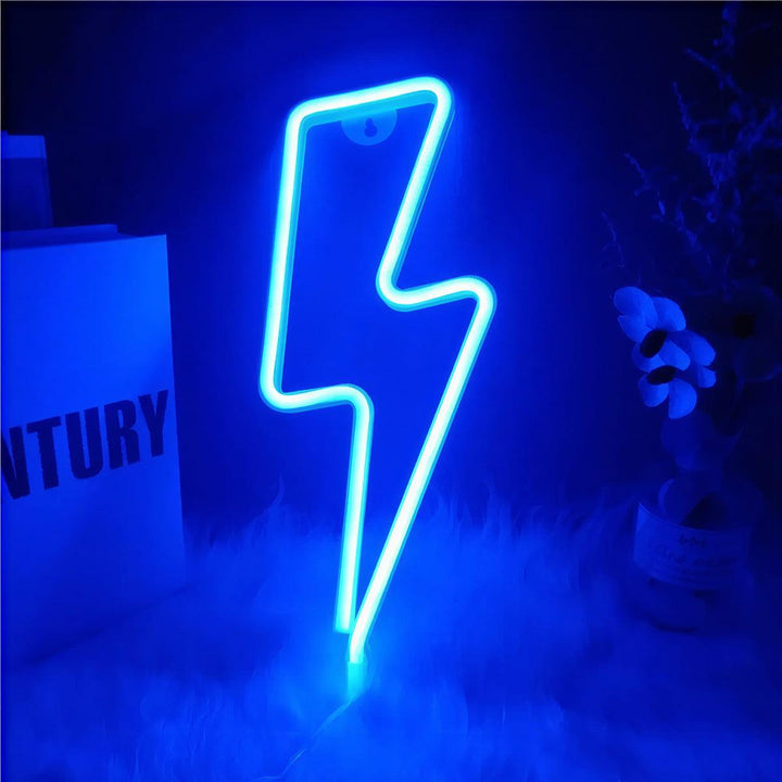 Lightning Bolt Neon Sign Wall Light