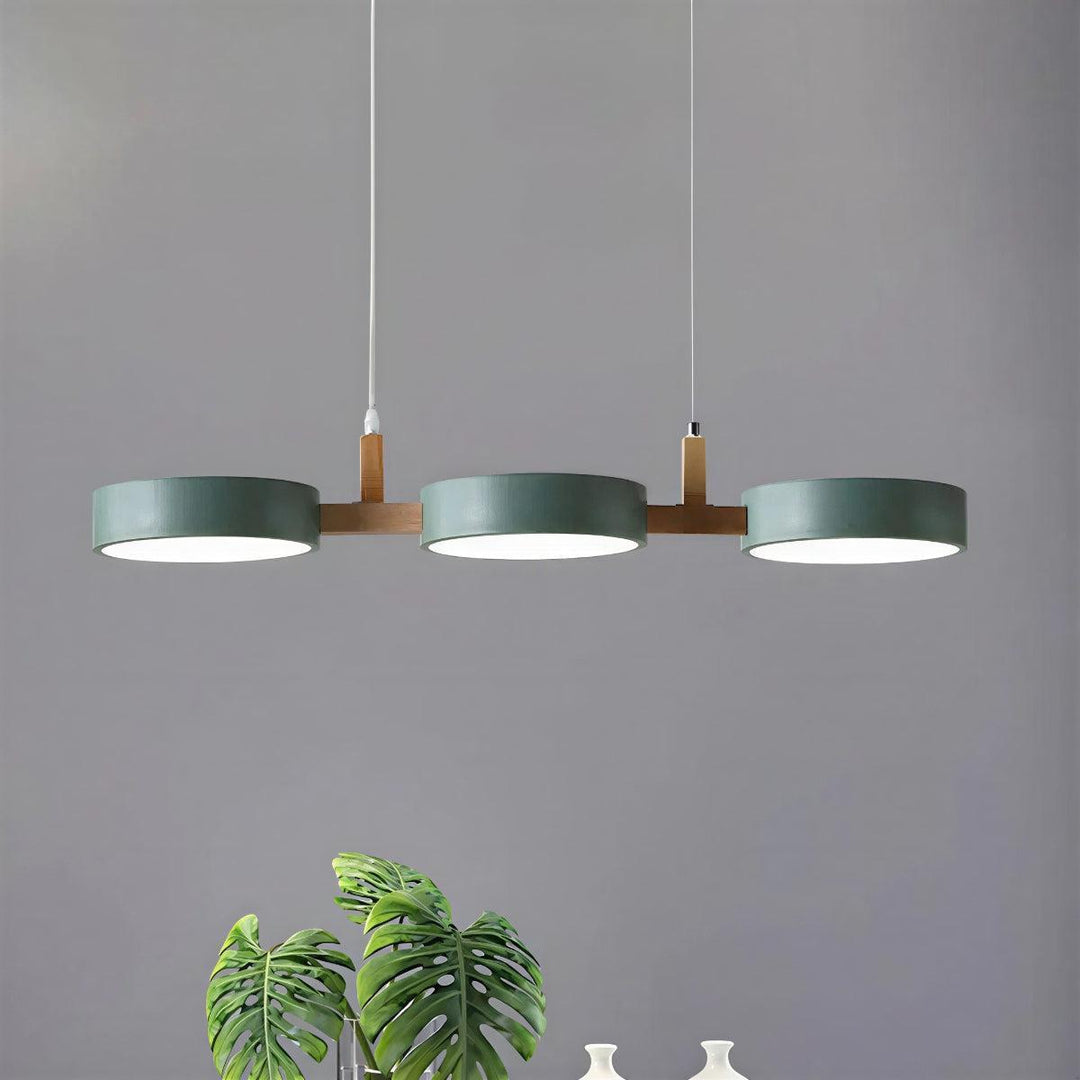 Linear Nordic Pendant With 3 Light Fixtures