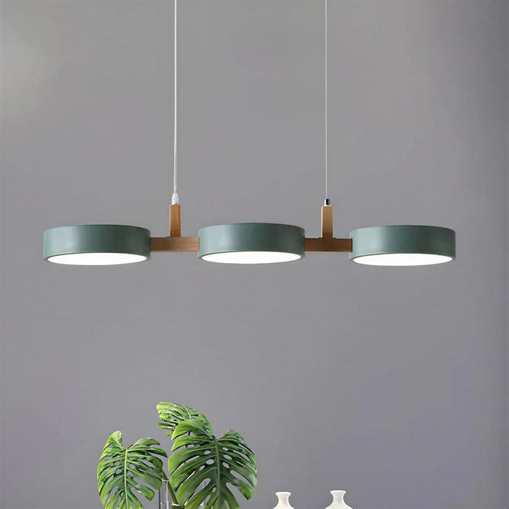 Linear Nordic Pendant With 3 Light Fixtures