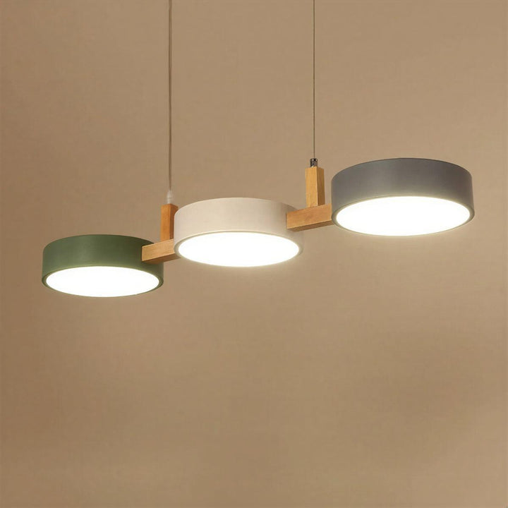 Linear Nordic Pendant With 3 Light Fixtures