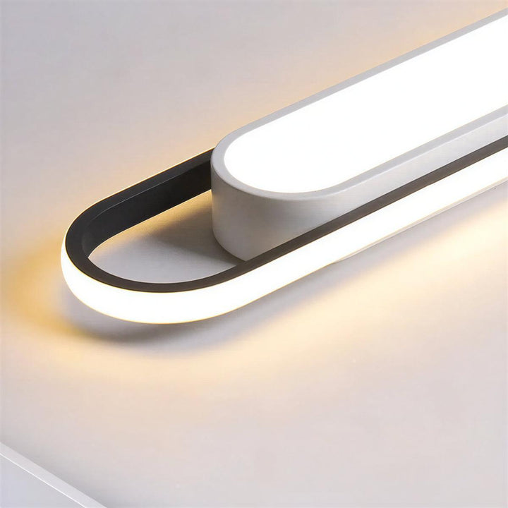 Long Linear Integrated Flush Mount Ceiling Light Fixture