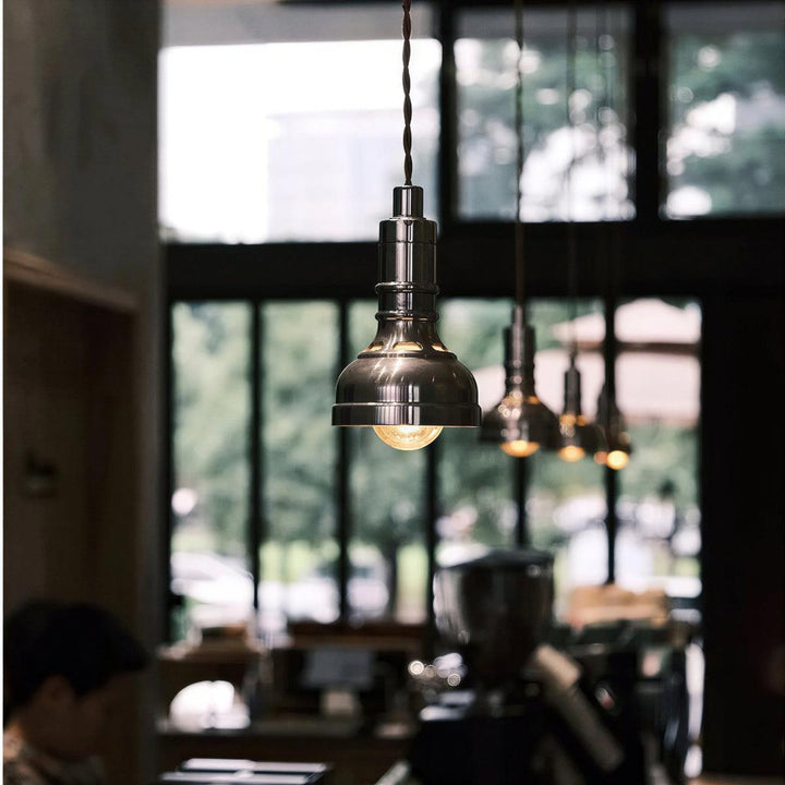 Metal Pendant Light With Focused Downlight And Minimalist Styling