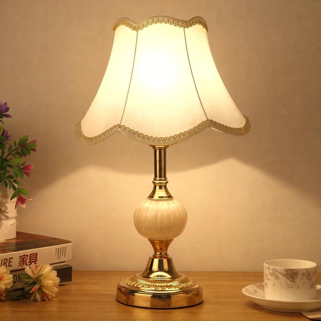 Mid Century Antique Table Lamp With Vintage Scandinavian Design