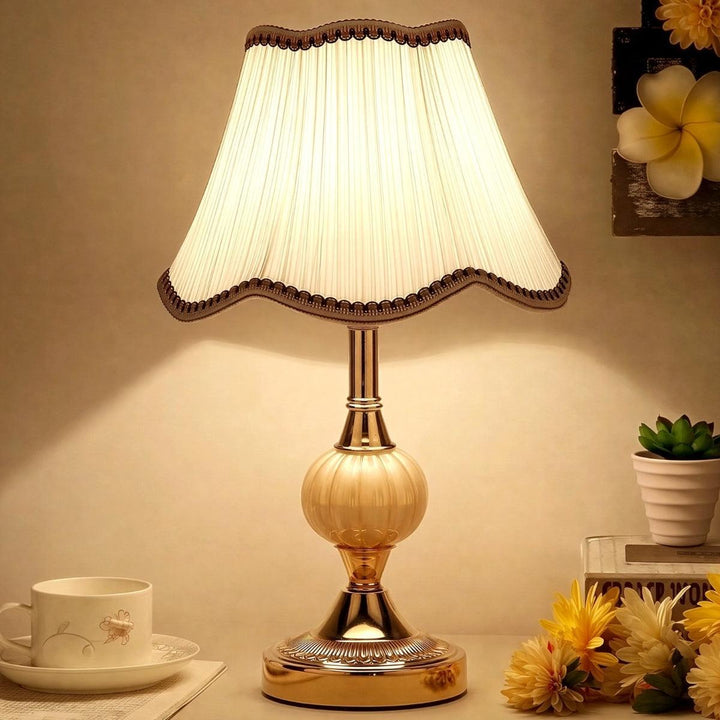 Mid Century Antique Table Lamp With Vintage Scandinavian Design