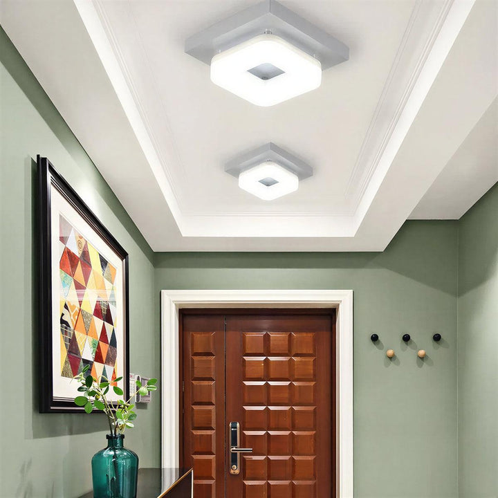 Mid Century Contemporary Square Ceiling Light